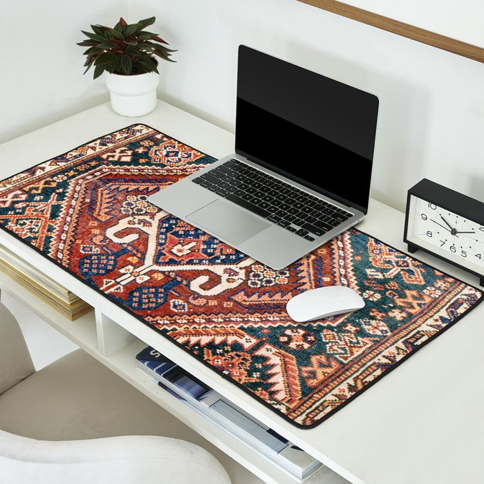 Qashqai Khorjin  Antique Fars Persian Bag Face Print Desk Mat Gallery Image 2