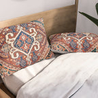Qashqai Khorjin  Antique Fars Persian Bag Face Print Pillow Sham Gallery Image 2