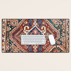Qashqai Khorjin  Antique Fars Persian Bag Face Print Desk Mat Gallery Image 1