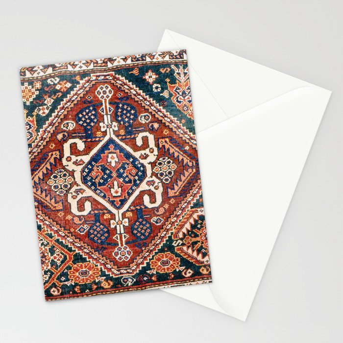 Qashqai Khorjin  Antique Fars Persian Bag Face Print Stationery Card Gallery Image 2