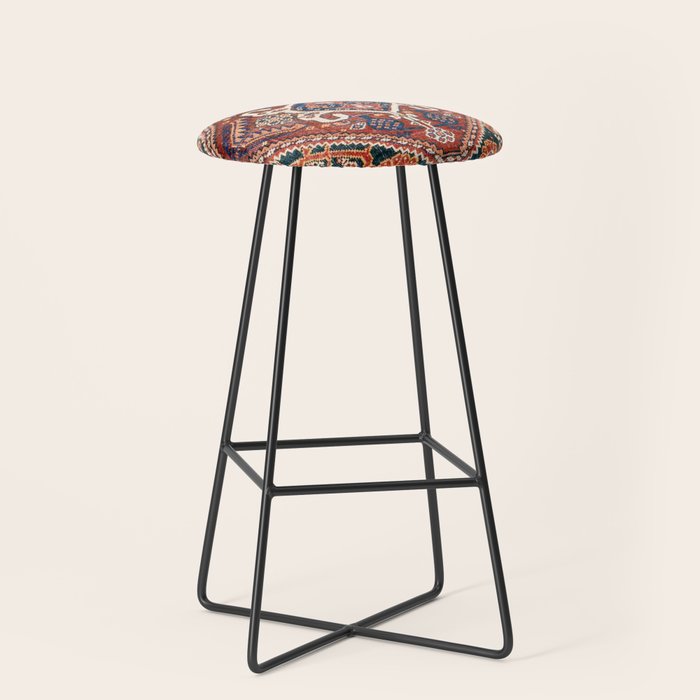 Qashqai Khorjin  Antique Fars Persian Bag Face Print Stool Gallery Image 1