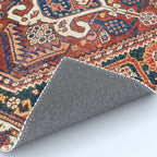 Qashqai Khorjin  Antique Fars Persian Bag Face Print Rug Gallery Image 4