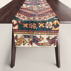 Qashqai Khorjin  Antique Fars Persian Bag Face Print Table Runner Gallery Image 1