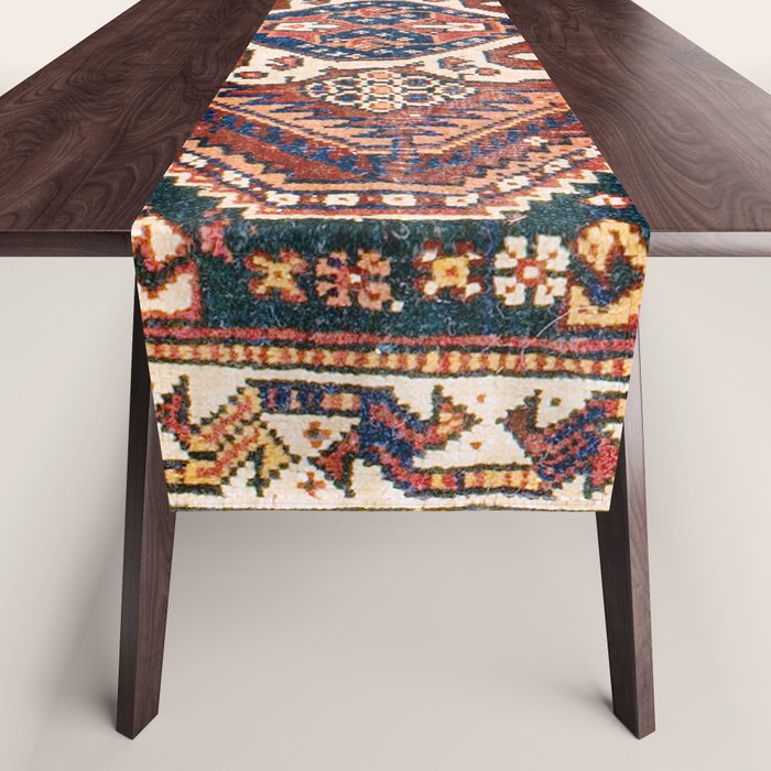 Qashqai Khorjin  Antique Fars Persian Bag Face Print Table Runner Gallery Image 1