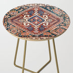 Qashqai Khorjin  Antique Fars Persian Bag Face Print Side Table Gallery Image 2