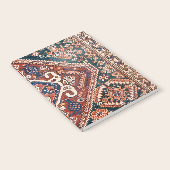 Qashqai Khorjin  Antique Fars Persian Bag Face Print Notebook Gallery Image 1