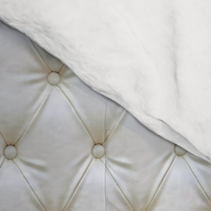 Faux White Leather Buttoned Comforter Gallery Image 4