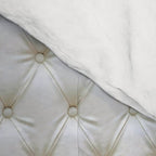 Faux White Leather Buttoned Comforter Gallery Image 4