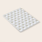 Faux White Leather Buttoned Notebook Gallery Image 3