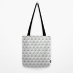 Faux White Leather Buttoned Tote Bag Gallery Image 2