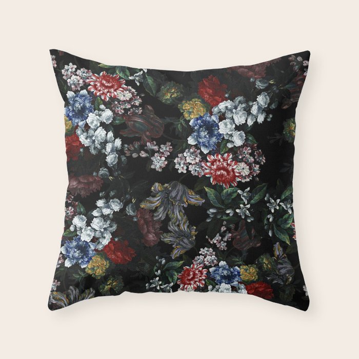 Dark Garden Throw Pillow Gallery Image 6