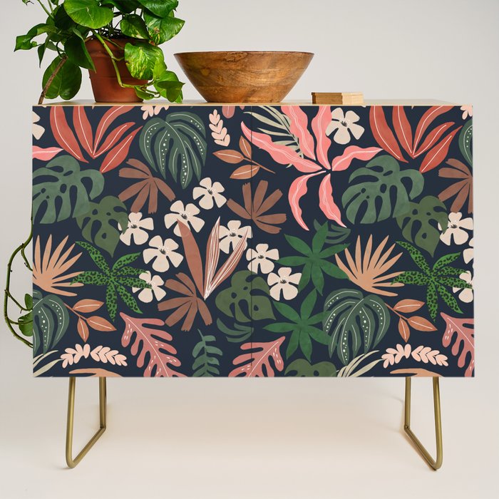 Dark Bohemian Tropical Charm Credenza Gallery Image 1
