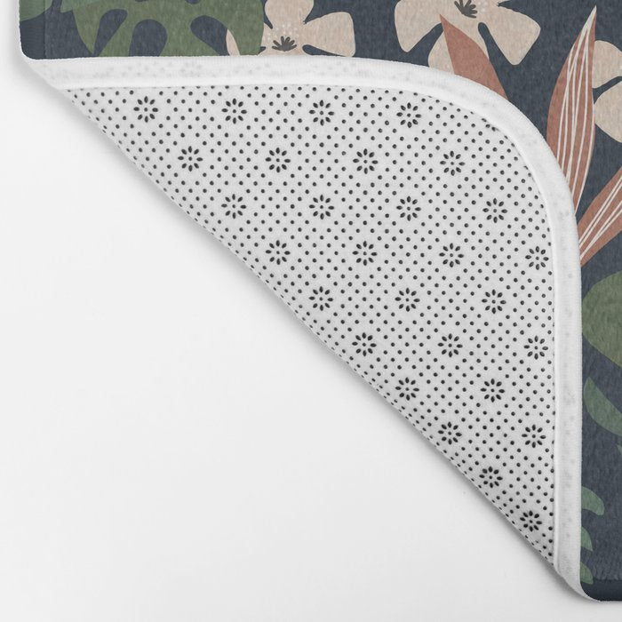 Dark Bohemian Tropical Charm Bath Mat Gallery Image 2