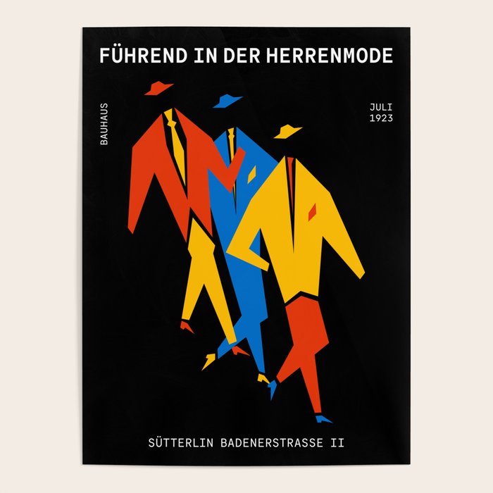 Men | Bauhaus IV: Night Black Edition Poster Gallery Image 4