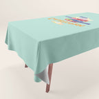 Capricorn Feelings in Pastel Green | Zodiac Series Tablecloth Gallery Image 1