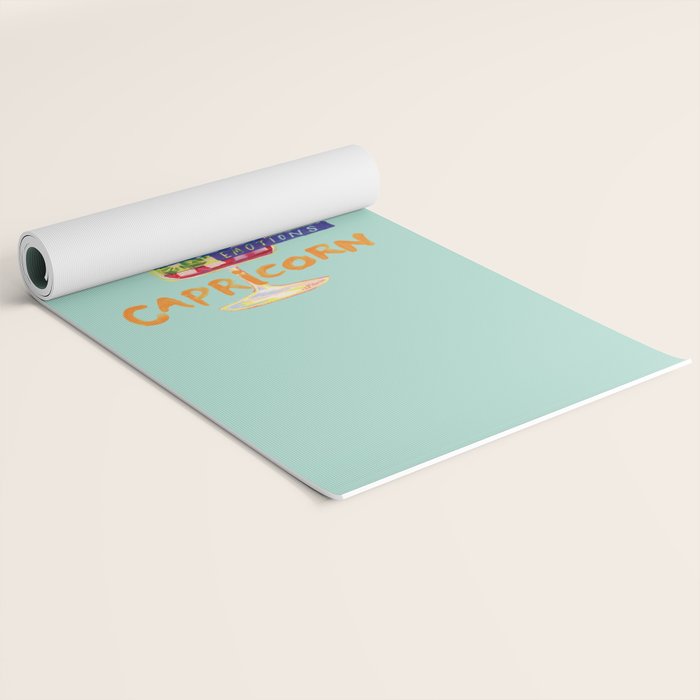 Capricorn Feelings in Pastel Green | Zodiac Series Yoga Mat Gallery Image 2