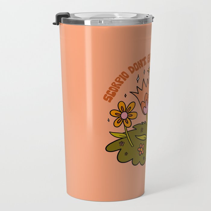 Scorpio Flower Travel Mug Gallery Image 3