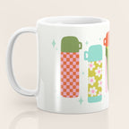 Retro Coffee Thermoses Multicolor on White Coffee Mug Gallery Image 3