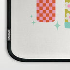 Retro Coffee Thermoses Multicolor on White Laptop Sleeve Gallery Image 3