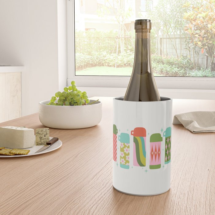 Retro Coffee Thermoses Multicolor on White Wine Chiller Gallery Image 4