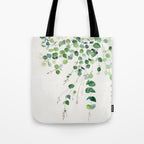 Eucalyptus Watercolor Tote Bag Gallery Image 1