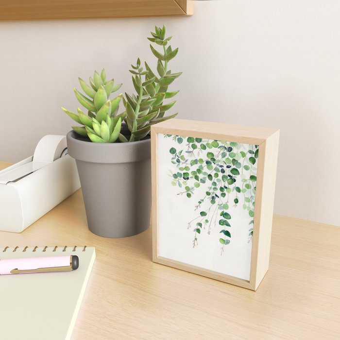 Eucalyptus Watercolor Mini Art Print Gallery Image 2