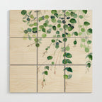Eucalyptus Watercolor Wood Wall Art Gallery Image 1