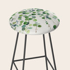 Eucalyptus Watercolor Stool Gallery Image 2
