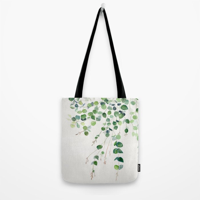 Eucalyptus Watercolor Tote Bag Gallery Image 2