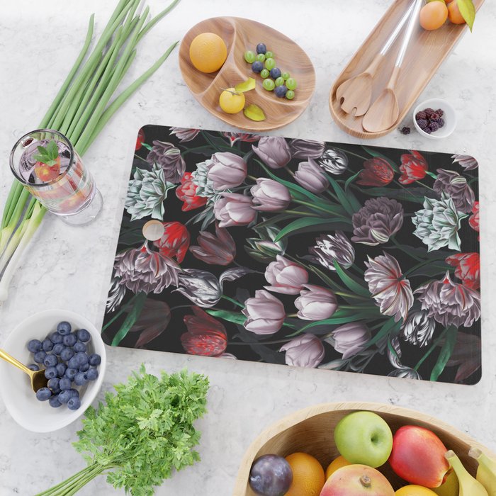 Magic Tulips Pattern VI Cutting Board Gallery Image 2