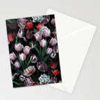 Magic Tulips Pattern VI Stationery Card Gallery Image 2