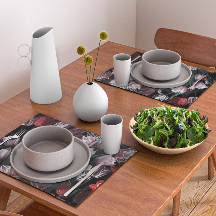 Magic Tulips Pattern VI Placemat Gallery Image 2