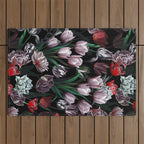 Magic Tulips Pattern VI Outdoor Rug Gallery Image 1