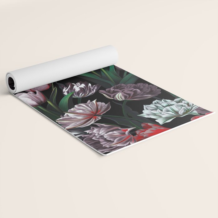 Magic Tulips Pattern VI Yoga Mat Gallery Image 2