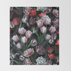 Magic Tulips Pattern VI Throw Blanket Gallery Image 2