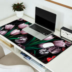 Magic Tulips Pattern VI Desk Mat Gallery Image 2