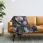 Magic Tulips Pattern VI Throw Blanket Gallery Image 1