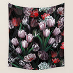 Magic Tulips Pattern VI Wall Tapestry Gallery Image 4