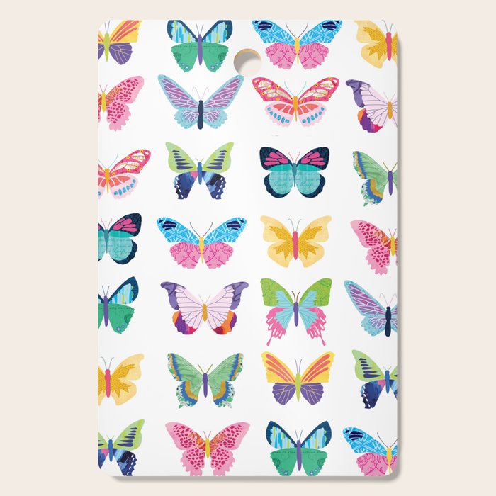 Colorful Butterflies  Cutting Board Gallery Image 1