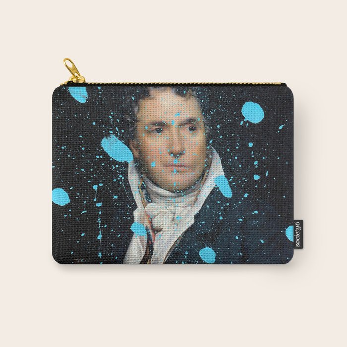 Brutalized Portrait of a Gentleman 1 Carry All Pouch Gallery Image 1