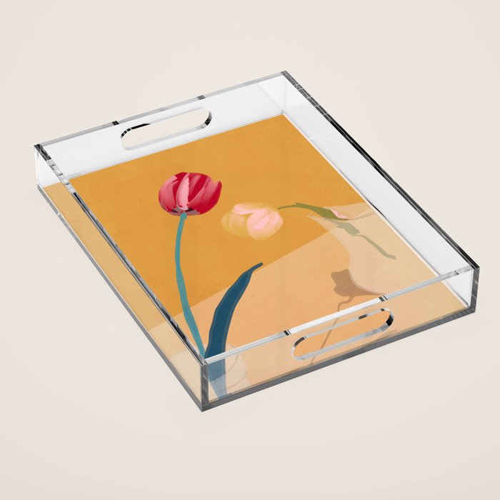 Flowers 28 Acrylic Tray Gallery Image 1