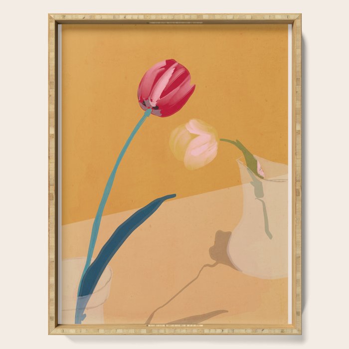 Flowers 28 Serving Tray Gallery Image 1