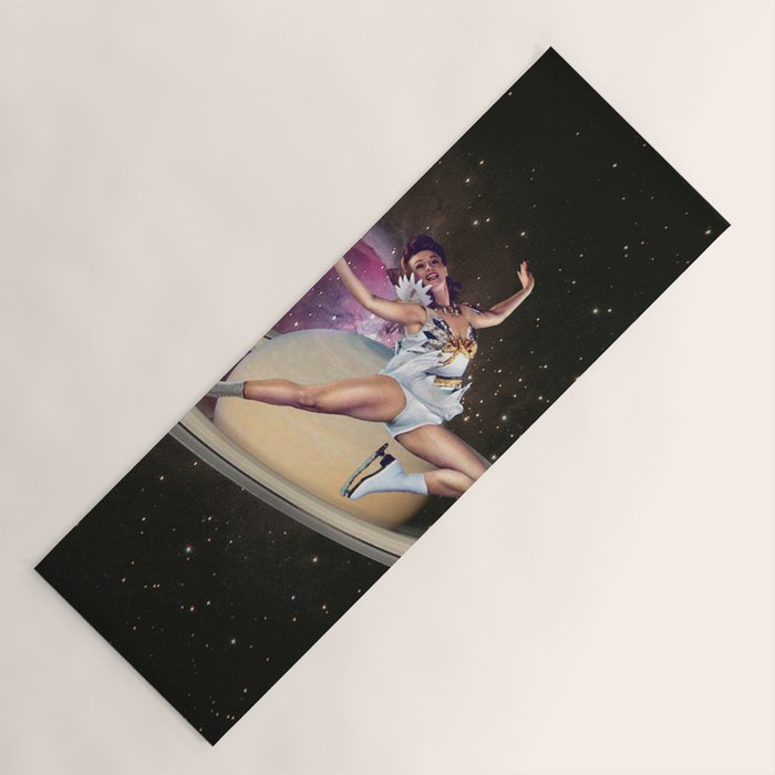 Saturn Queen // Skating in Space Yoga Mat Gallery Image 1