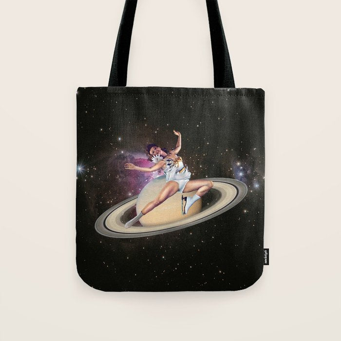 Saturn Queen // Skating in Space Tote Bag Gallery Image 1