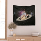 Saturn Queen // Skating in Space Wall Tapestry Gallery Image 2
