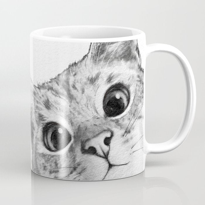 sneaky cat Coffee Mug Gallery Image 1