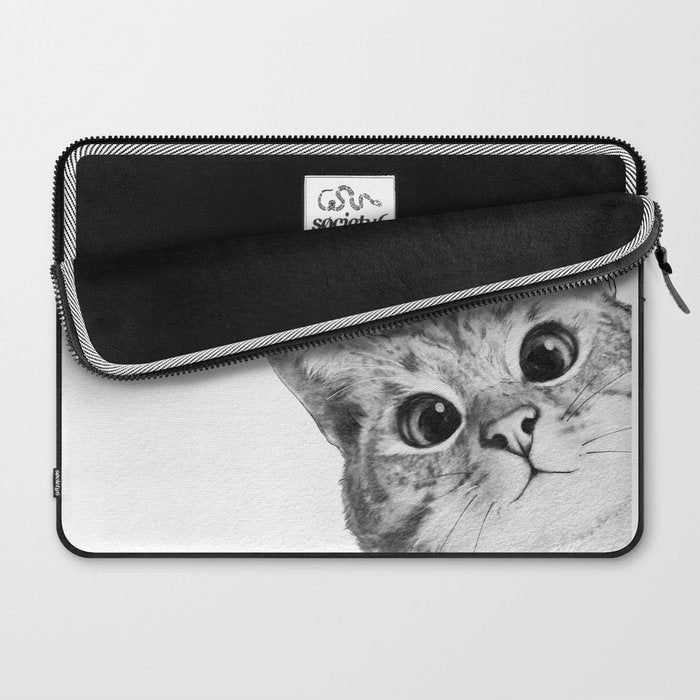 sneaky cat Laptop Sleeve Gallery Image 2