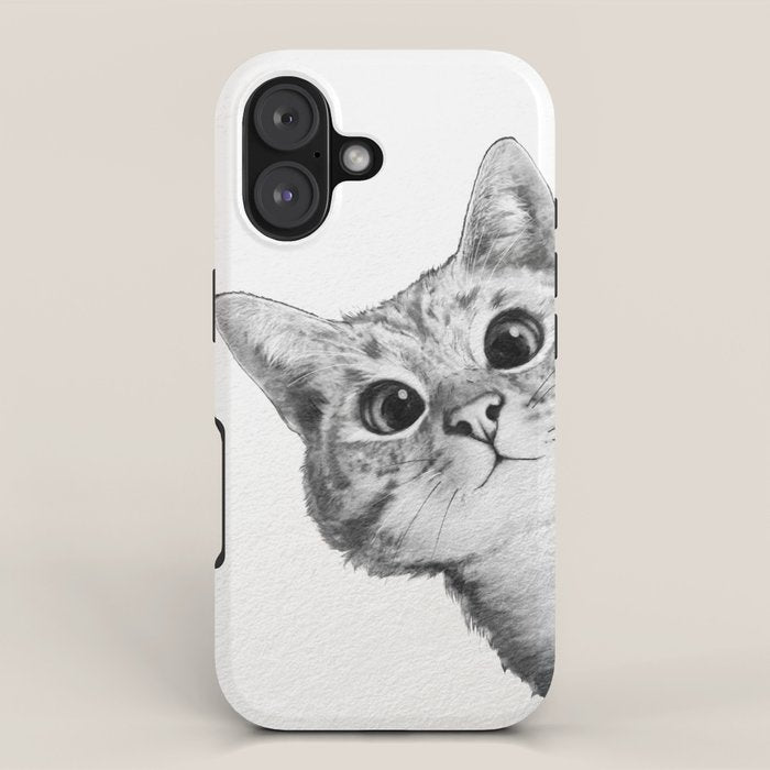 sneaky cat iPhone Case Gallery Image 1