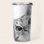sneaky cat Travel Mug Gallery Image 2