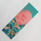 Flower noir Yoga Mat Gallery Image 1